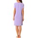 thumbnail image 3 of INSPIRE CHIC Camisón de Manga Corta con Volantes para Mujer, Camiseta de Dormir de Rayón Suave con Cuello Redondo para Primavera Verano, Talla XL, Púrpura, 3 of 6