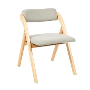 Klik Muebles - Silla Betlahem De Madera Plegable Acolchada - Gris