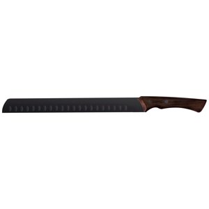 Cuchillo Slicer Tramontina Churrasco Black Con Lámina De Acero Inoxidable Oscurecido Y Mango De Madera 12""