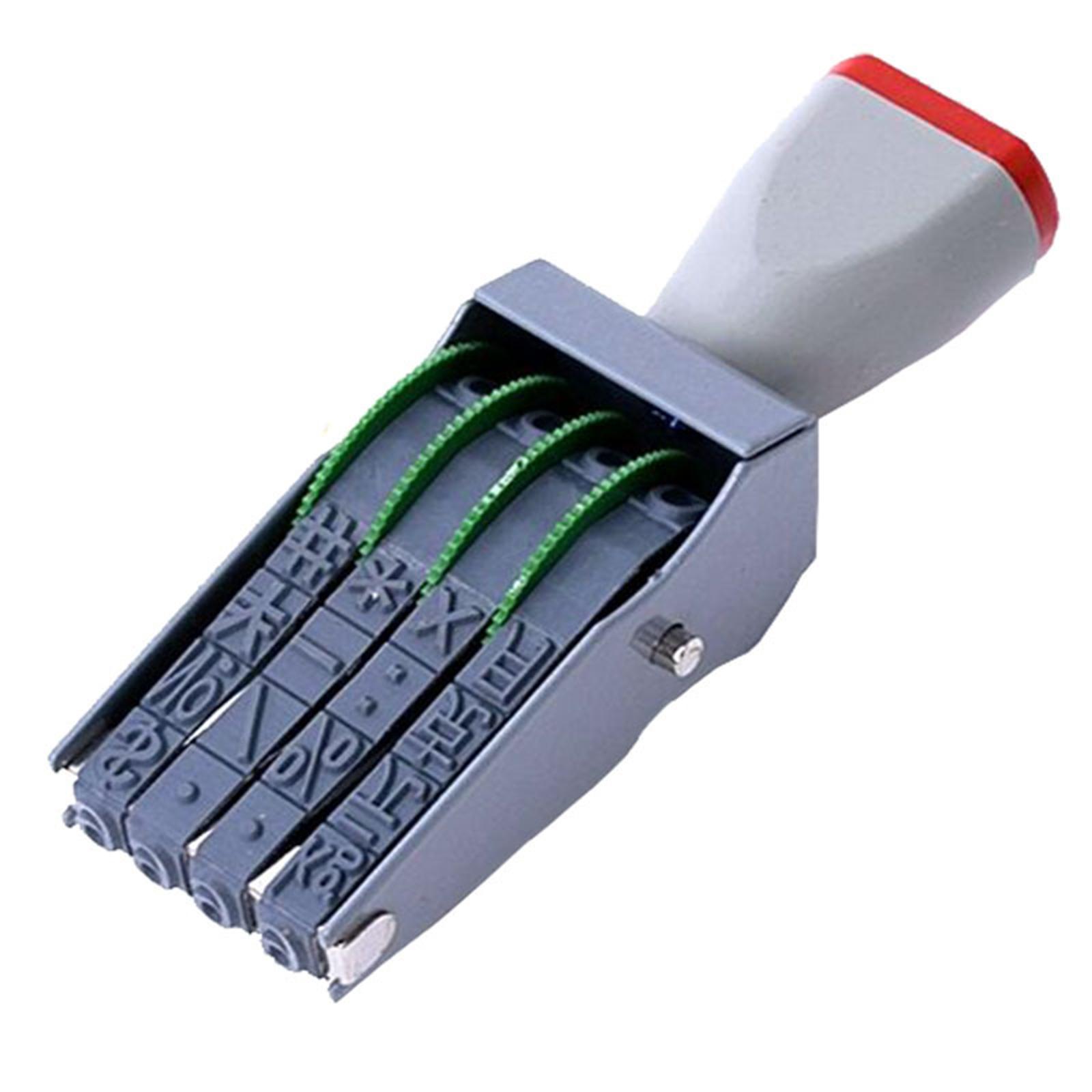 Bothyi - Sello De Número De Goma, Accesorios De 4 Dígitos Para Papelería, Manualidades, Fabricación De Tarjetas, Oficina