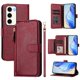 thumbnail image 2 of Funda Billetera Cremallera para Samsung Galaxy S23 5G con Porta Tarjetas, Soporte y Correa Rojo, 2 of 5