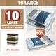 thumbnail image 2 of Bolsas de almacenamiento al vacío HIBAG 10, grandes, de nailon y polietileno, que ahorran espacio, 2 of 6