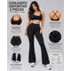 thumbnail image 4 of Conjunto Deportivo Mujer Peto y Calza Flare Cintura Alta Gym, 4 of 5