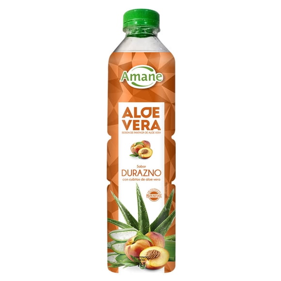 Bebida Aloe Vera Durazno Botella, 1 L