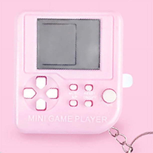 Mini Handheld Game Players Machine, Pocket Game Console, Built-in 26 Games Use For Key Chain Ring Holder Kids Gift