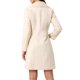 thumbnail image 3 of Abrigo con solapa de piel sintética INSPIRE CHIC para mujer, moda de invierno, abrigos cálidos de doble botonadura, L Beige, 3 of 6
