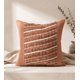thumbnail image 2 of Pack 2 Cojines Chenille con Flecos 45x45 cm Boho Decorativos - Rodas Terracota, 2 of 8
