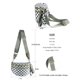thumbnail image 3 of Bandolera FEIBOON Spacious a cuadros de nylon para mujer, 3 of 6