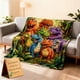thumbnail image 1 of Manta De Franela Con Diseño De Dinosaurio Ultrasuave Para Niños Y Adultos, 1 of 7