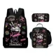 thumbnail image 1 of Sanrio Kuromi Backpack Pencil Bag Student Primary and Middle kawaii Cartoon School Bag Mochila Birthday Gift For Girls Kids Boys, 1 of 3