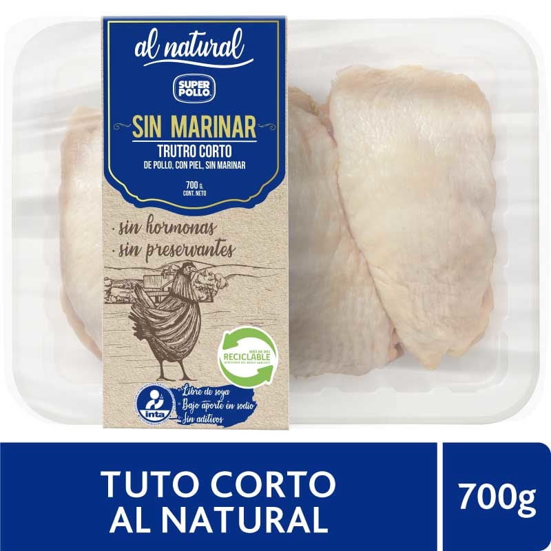 Pollo Trutro Corto Sin Marinar Envasado 700 g Super Pollo