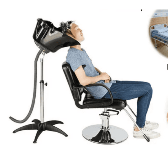 Lavapelo portátil altura ajustable lavacebezas bacha reclinable