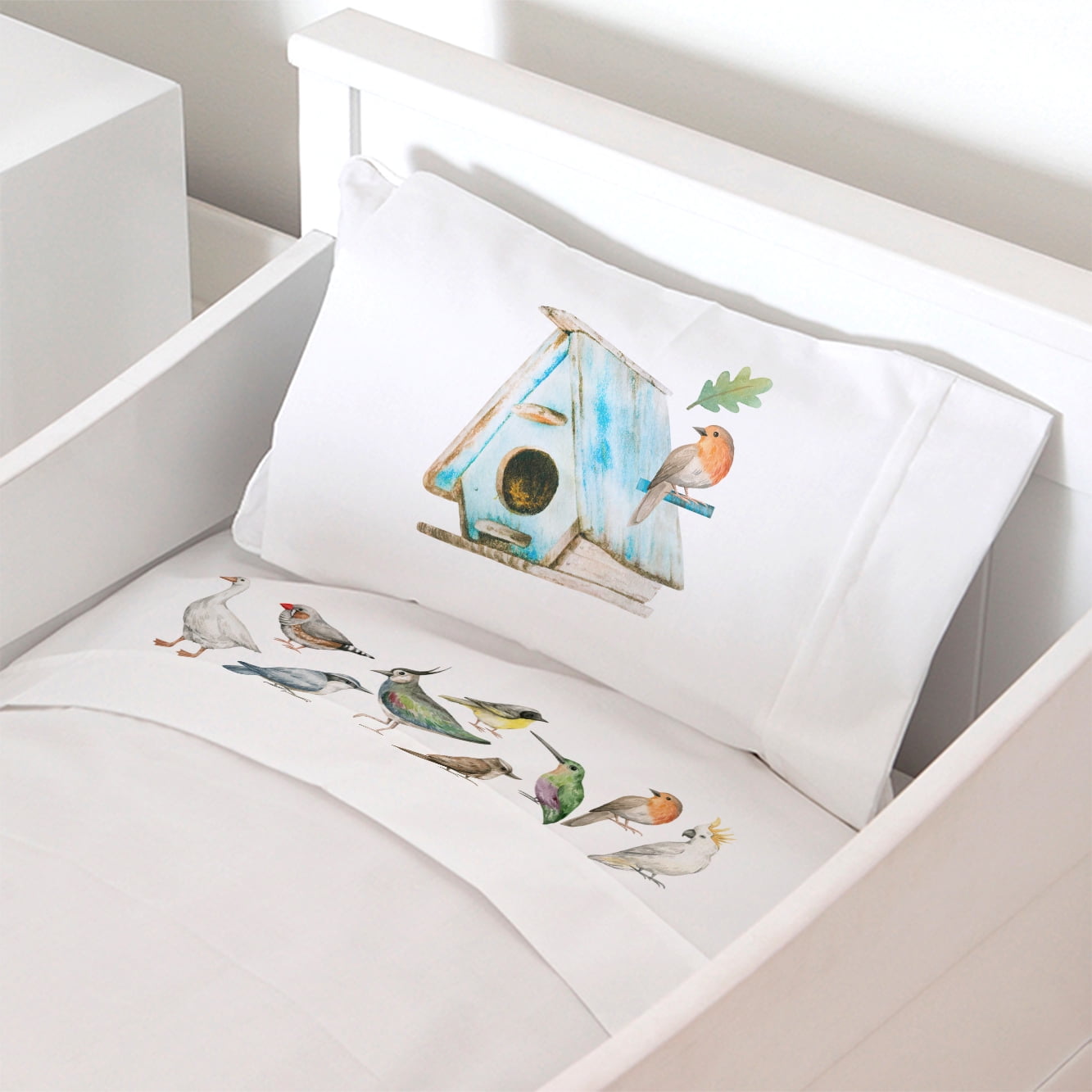 Tuyo Print - Juego De Sábanas Cuna La Pajarera