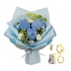 thumbnail image 2 of Ramo De Flores De Ganchillo Tulipanes Azul, 2 of 3