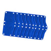 Ioensy - 10X Bandas Para El Sudor Reutilizables Para Casco Que Absorben El Sudor Y Te Mantienen Fresco, Color Azul