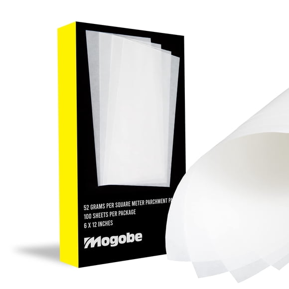 Papel de hornear Mogobe 15 × 30 cm 100 hojas de doble cara