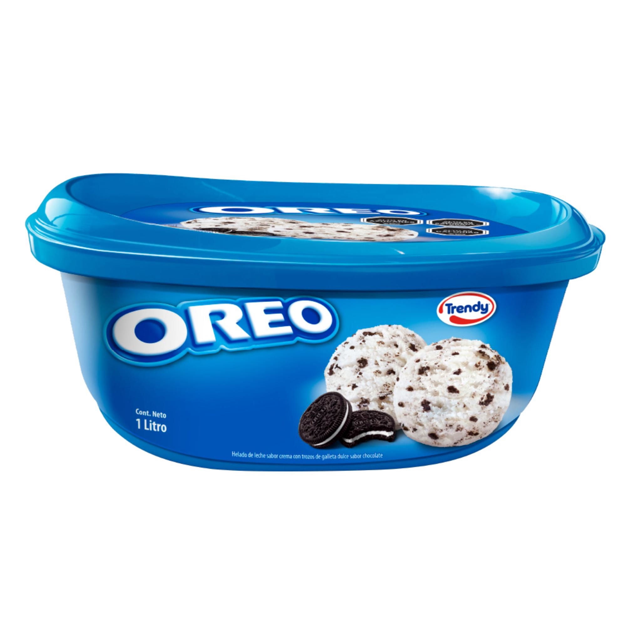 Helado De Leche Sabor Crema Con Trozos Galleta Oreo Cassata 1 L Trendy