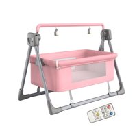 Babyluna - Cuna Colecho Mecedora Eléctrica Plegable Y Bluetooth