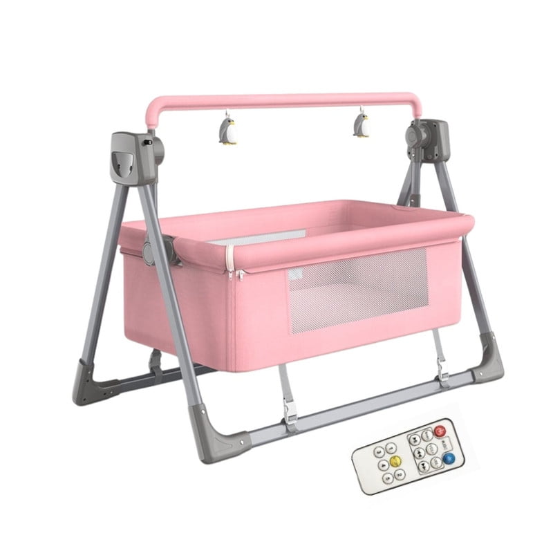 Babyluna - Cuna Colecho Mecedora Eléctrica Plegable Y Bluetooth