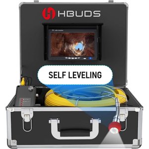 Cámara De Alcantarillado Hbuds Autonivelante De 20 M Con Contador De Metros De 4500 Mah