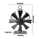 thumbnail image 2 of Ventilador Estufa A Leña 8 Aspas Chimenea Sin Electricidad, 2 of 10