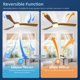 thumbnail image 3 of Ventilador de techo Wanze of Ocean 107 cm con control remoto y luz, 3 of 8
