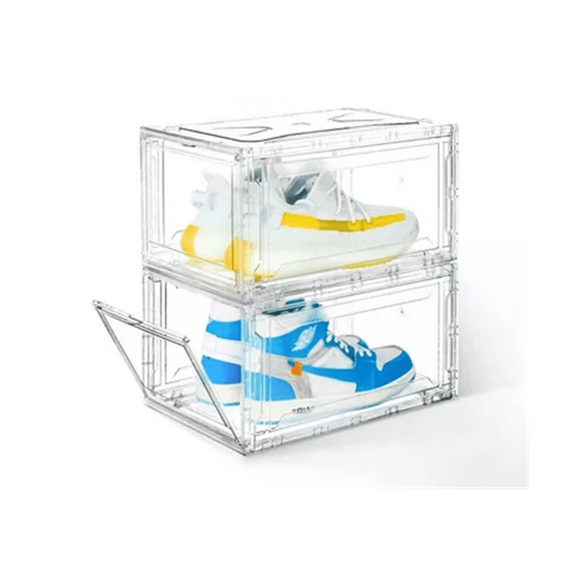 Genérico - Caja Organizadora Transparente Apilable Para Zapatos