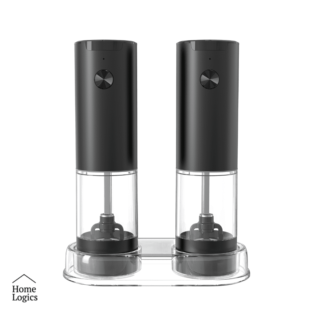 Set De 2 Molinillos Eléctricos De Sal Y Pimienta A Batería Home Logics 1 Un