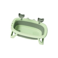 Mylhogar - Tina Bebe Bañera Plegable Cangrejo Verde