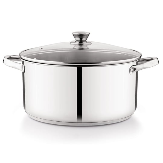 Olla 28cm Alta Acero Inoxidable Haus