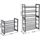 thumbnail image 3 of Zapatero Negro Metalico Organizador Skive, 3 of 7