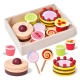 thumbnail image 3 of Cocina juguete cesta de pasteles y dulces de madera, 3 of 3
