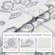 thumbnail image 3 of REGALWOVEN 1 Pc Funda de Cojín Bordada con Flores Rústicas - Diseño Elegante para Decoración del Hogar Azul 18 x 18 Pulgadas, 3 of 6