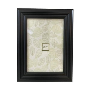 Vgo - Marco Plástico Simil Madera Negro 20X25 Cm