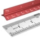 thumbnail image 1 of Regla de báscula arquitectónica THLHKD, 30 cm, aluminio rojo, 2 unidades, 1 of 7