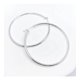 thumbnail image 3 of Aros Argollas Grandes Finas 5 Cm, Regalo Mujer, Uso Diario Plateado, 3 of 8