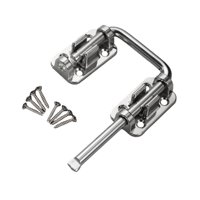 Magideal - Cerradura De Puerta Pestillo De Puerta Práctico Fácil De Instalar Resistente, Portátil, Accesorios Versátil Seguridad Para El Hogar De Acero Inoxidabl