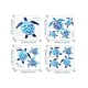 thumbnail image 4 of 1pc, Undersea World Sea Turtle Wall Stickers Detachable Home Decor Vinyl Wall Stickers Children's Room Bedroom Nursery Toilet Bathroom Background Wall Decoration Wall Stickers, 4 of 5