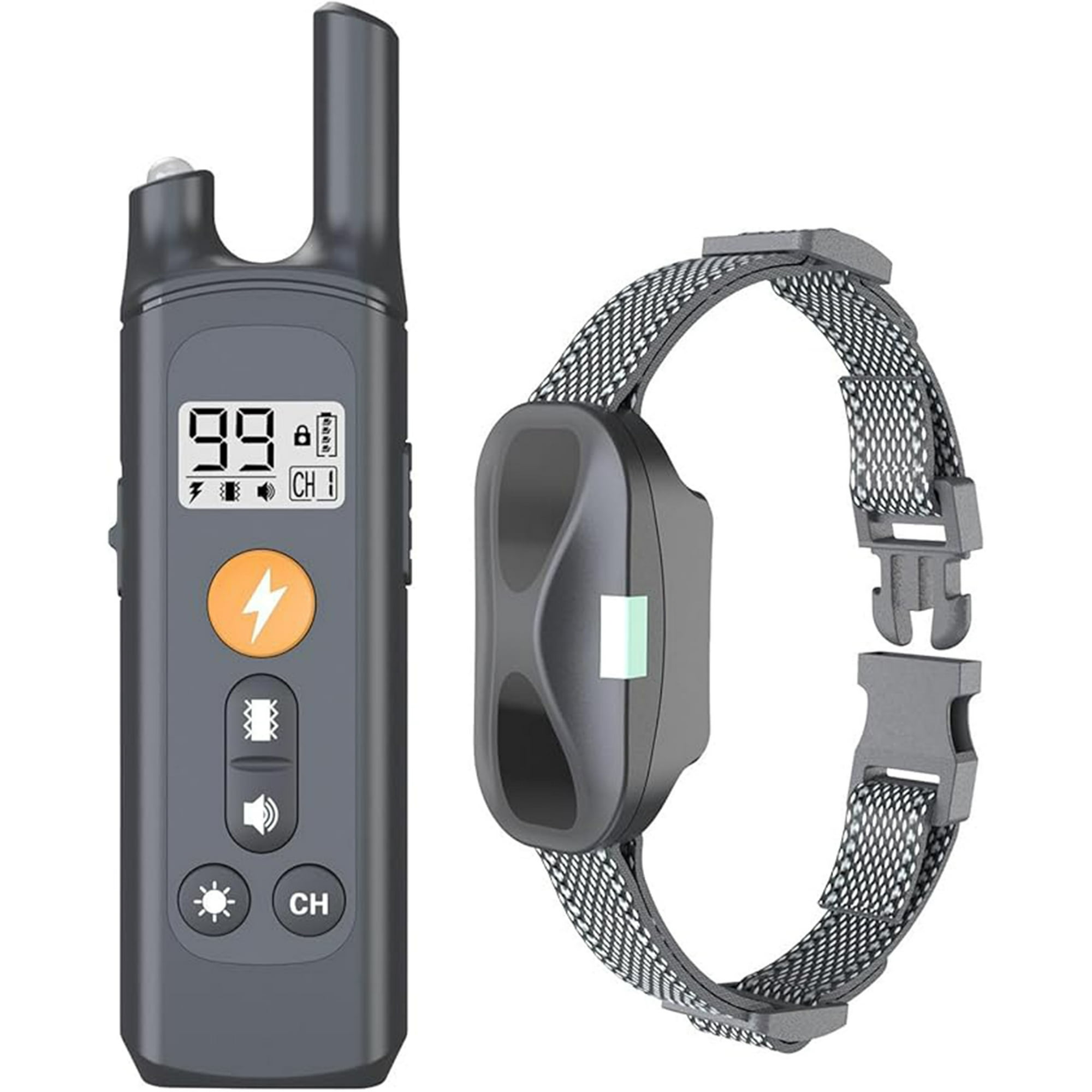 Veat00l - Collar De Adiestramiento Para Perros, Resistente Al Agua Ip67, Con 4 Modos De Adiestramiento (pitido/vibración/choque De Seguridad) Y Luz Led, Adecuado Para Perros Grandes, Medianos Y Pequeños