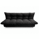 thumbnail image 3 of Sofa Cama Globo Negro Felpa, 3 of 3