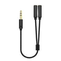Tomasstore - Cable Auxiliar Jack 3.5 Mm 1 Macho X 2 Hembras