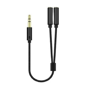 Tomasstore - Cable Auxiliar Jack 3.5 Mm 1 Macho X 2 Hembras