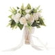 thumbnail image 3 of Novia Con Flores Boda Novia Ramo Para La Ceremonia De La Iglesia Decoraciones Blanco, 3 of 5