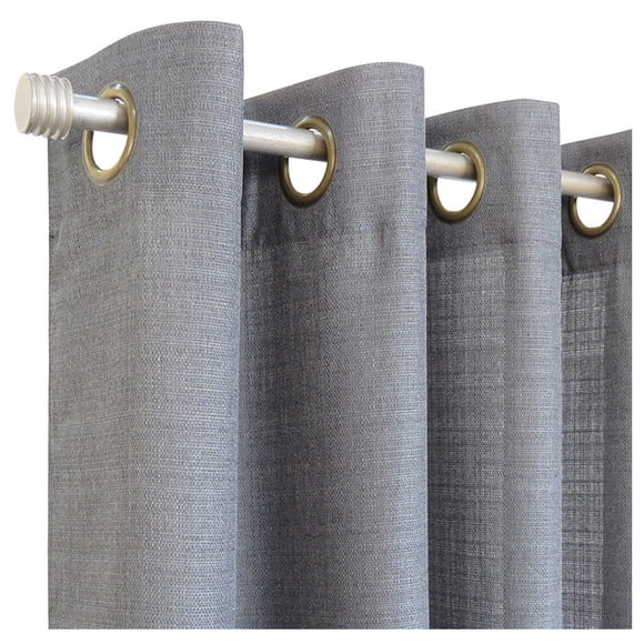 Set de cortinas 8 piezas (2 paños + 2 velos + 4 amarres) Grafito Gris