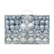 thumbnail image 3 of 100x Adornos De Bolas Navideñas Decoración DIY Para Celebraciones De Cumpleaños En Interiores Plata, 3 of 3