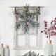 thumbnail image 5 of Corona artificial con forma de copo de nieve flocado, casi natural, preiluminado, 30 cm, 5 of 7