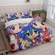 thumbnail image 1 of This Bedding Set Features a Cute And Vibrant Design Inspired by The Anime Stars Including One Duvet Cover And Two Pillowcases, 1 of 1