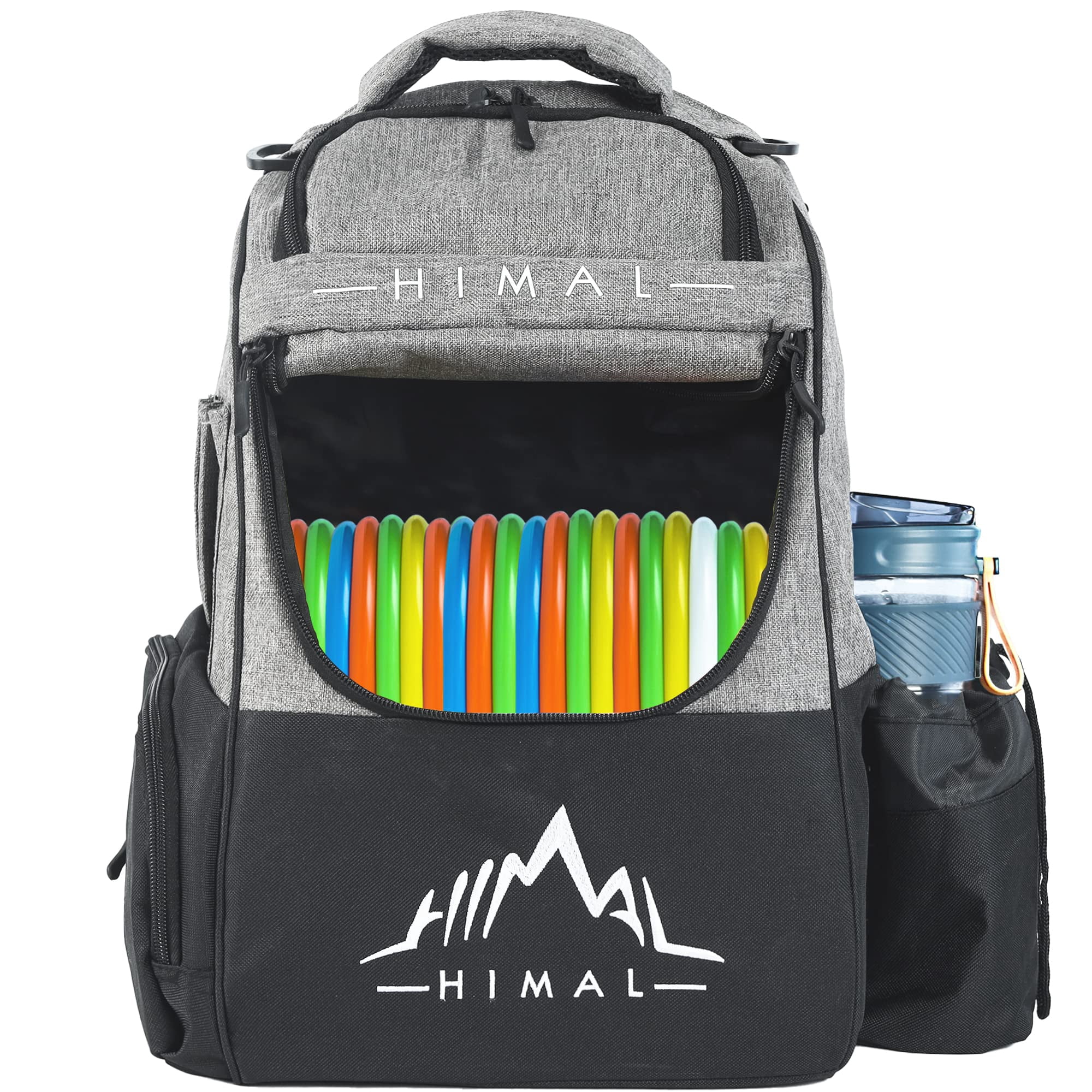 Bolsa De Golf Himal Himal Con Capacidad Para Más De 22 Discos, Color Gris Duradero
