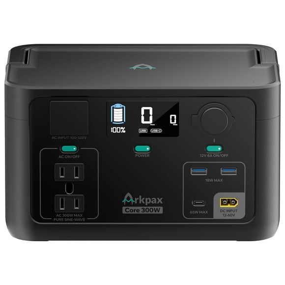 Estación de energía portátil Arkpax Core 300W 192Wh LiFePO4