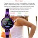 thumbnail image 3 of Reloj inteligente Thafikzi para mujer Android/iOS dorado con monitor de ritmo cardíaco y presión arterial, 3 of 9